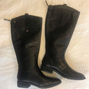 Black Sam Edelman Penny Leather Riding Boots